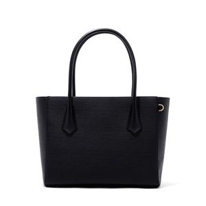 Dagne and Dover Legend Black Signature Leather Tote